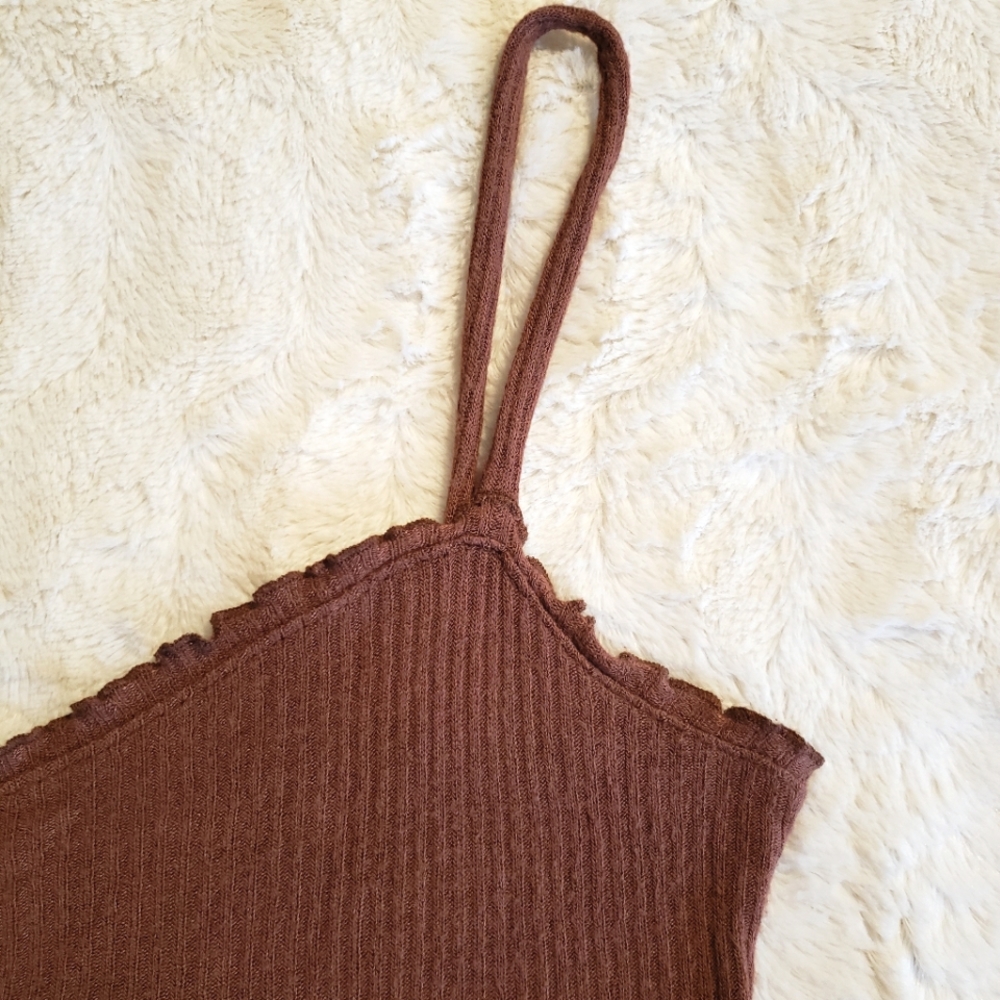 Urban Outfitters x Project Social T Ribbed Ruffle Tank - Picture 6 of 8